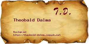Theobald Dalma névjegykártya